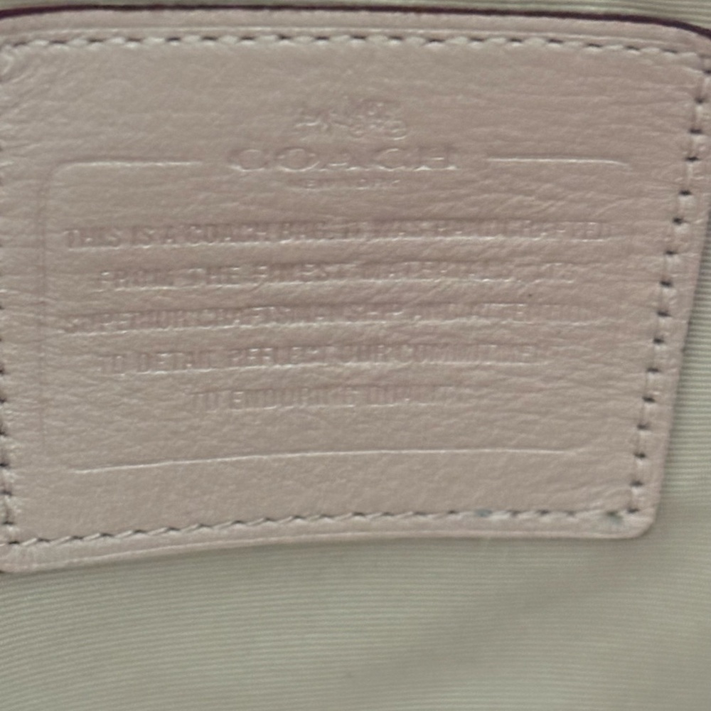Coach Pink Tote Bag with Metallic Hardware - Picture 7 of 17